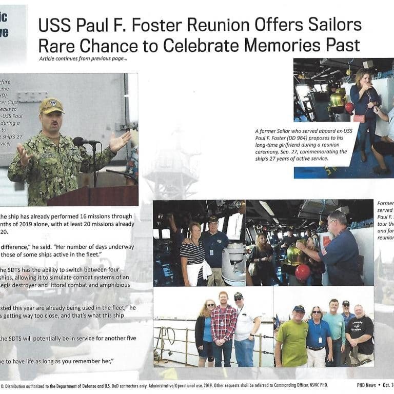 USS Paul F. Foster, Paul Foster ship, USS Paul Foster association